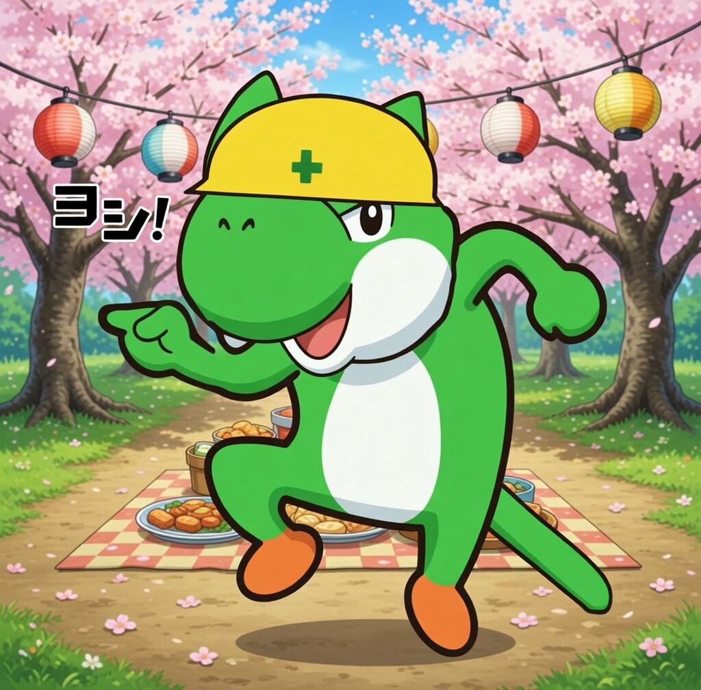 花見現場ヨッシー | の人気AIイラスト・グラビア