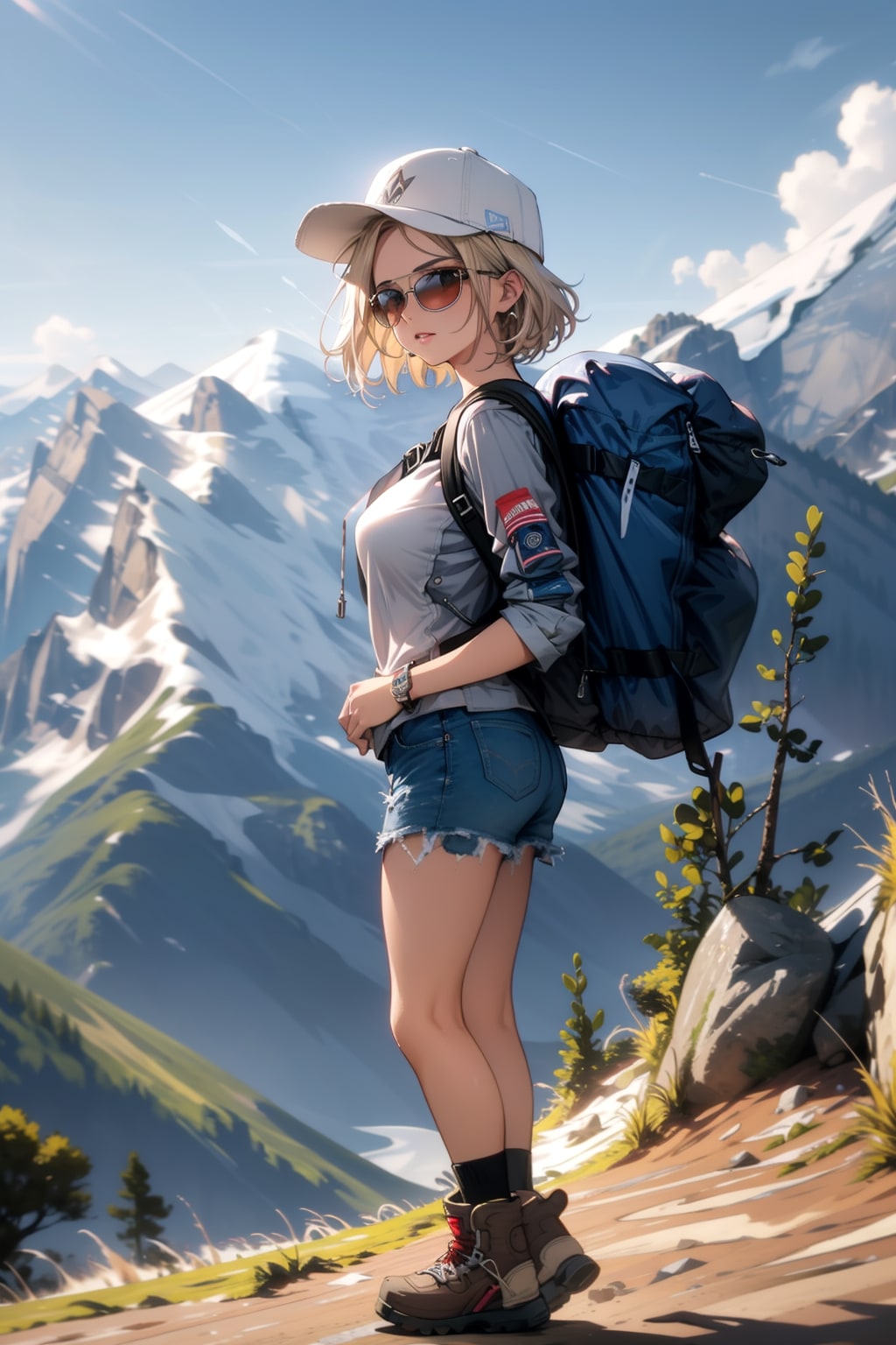 登山にはサングラス