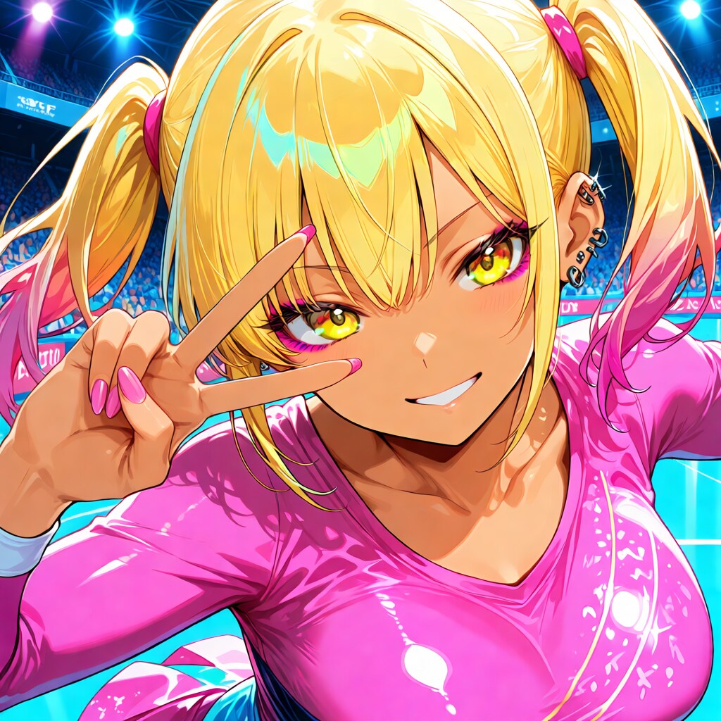 ギャル子　新体操部PixAI①