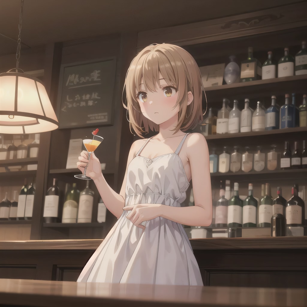 茶髪ボブで酒場の少女７
