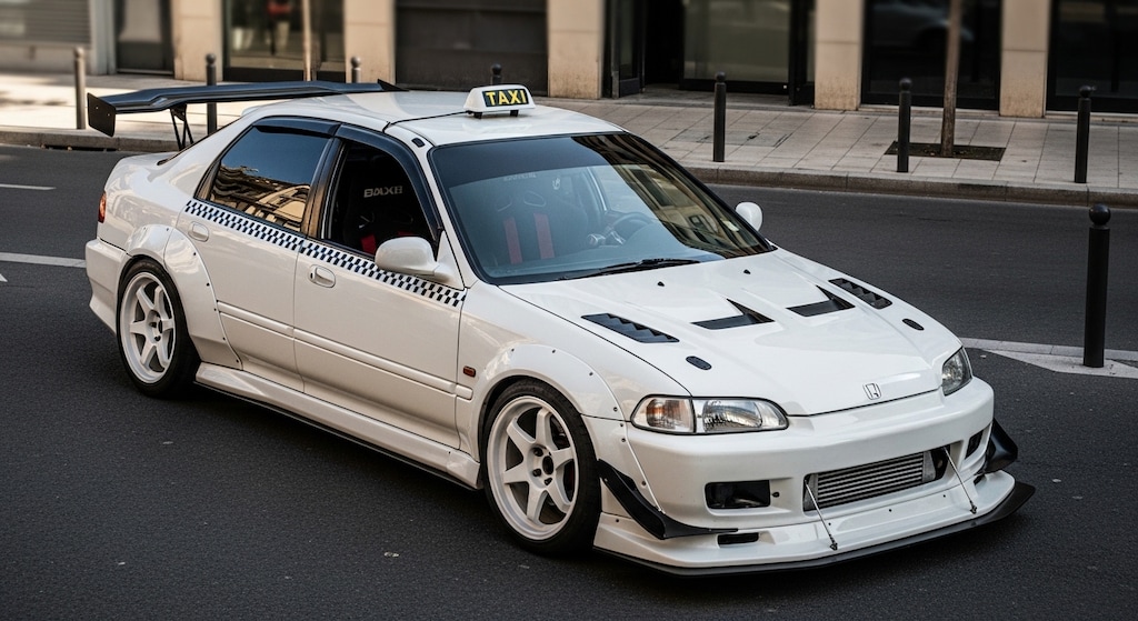 シビックフェリオ　EG タクシーのドリ車