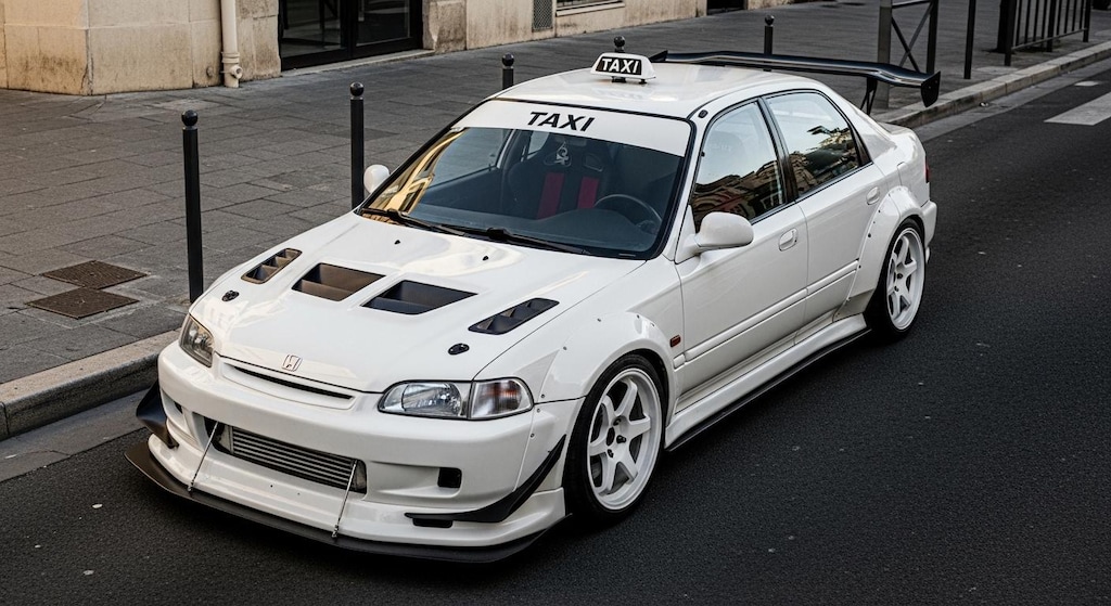 シビックフェリオ　EG タクシーのドリ車