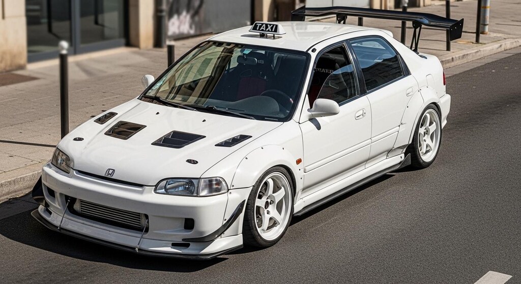 シビックフェリオ　EG タクシーのドリ車