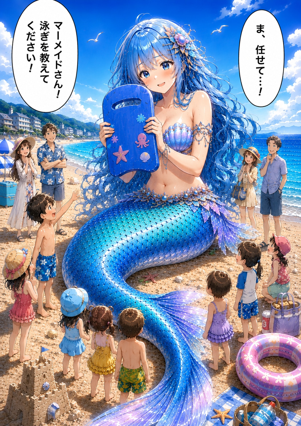 マーメイドさんは泳げない⑤ | の人気AIイラスト・グラビア