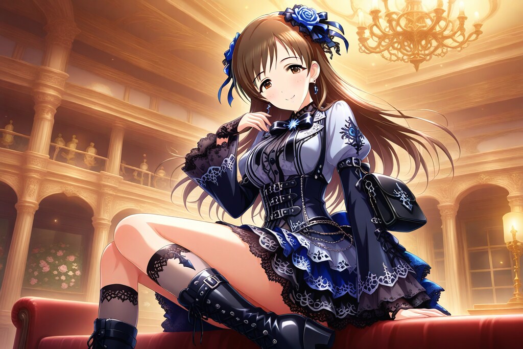 「私が着ても似合いますか？」、新田美波さんにゴシック風ファッションを着てもらいました。Ver.01