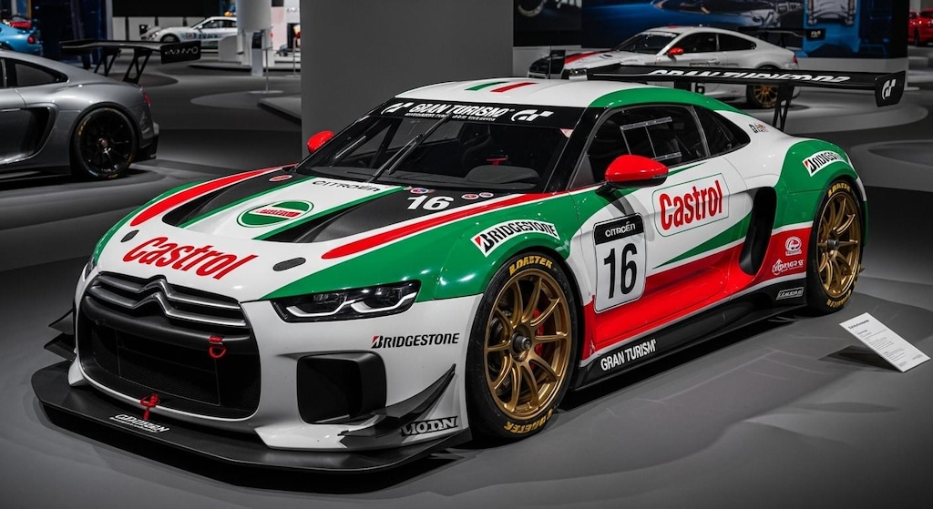 カストロールシトロエンビジョングランツーリスモレーシングカー