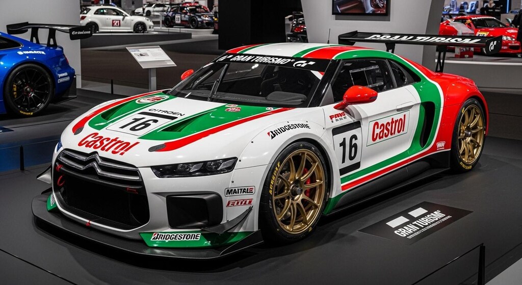 カストロールシトロエンビジョングランツーリスモレーシングカー