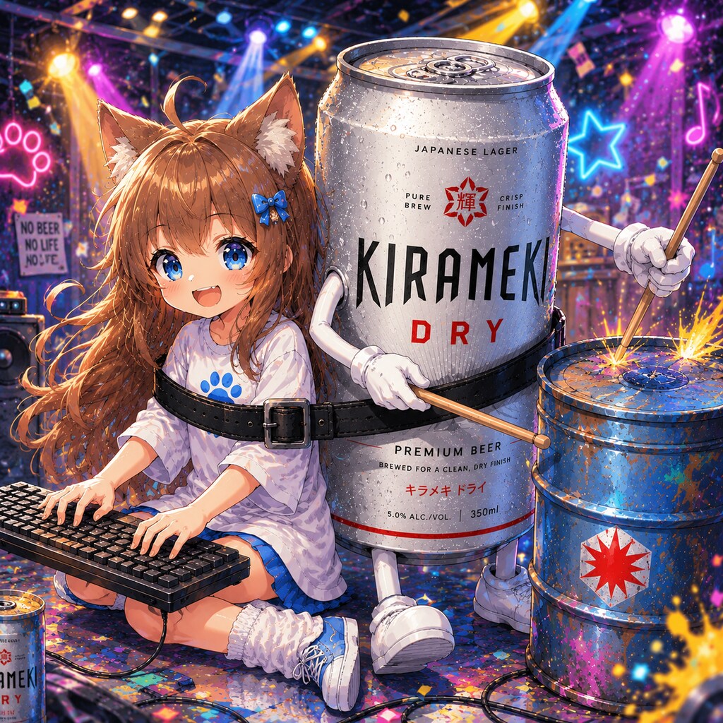 バンドを組んだ小さな女の子
