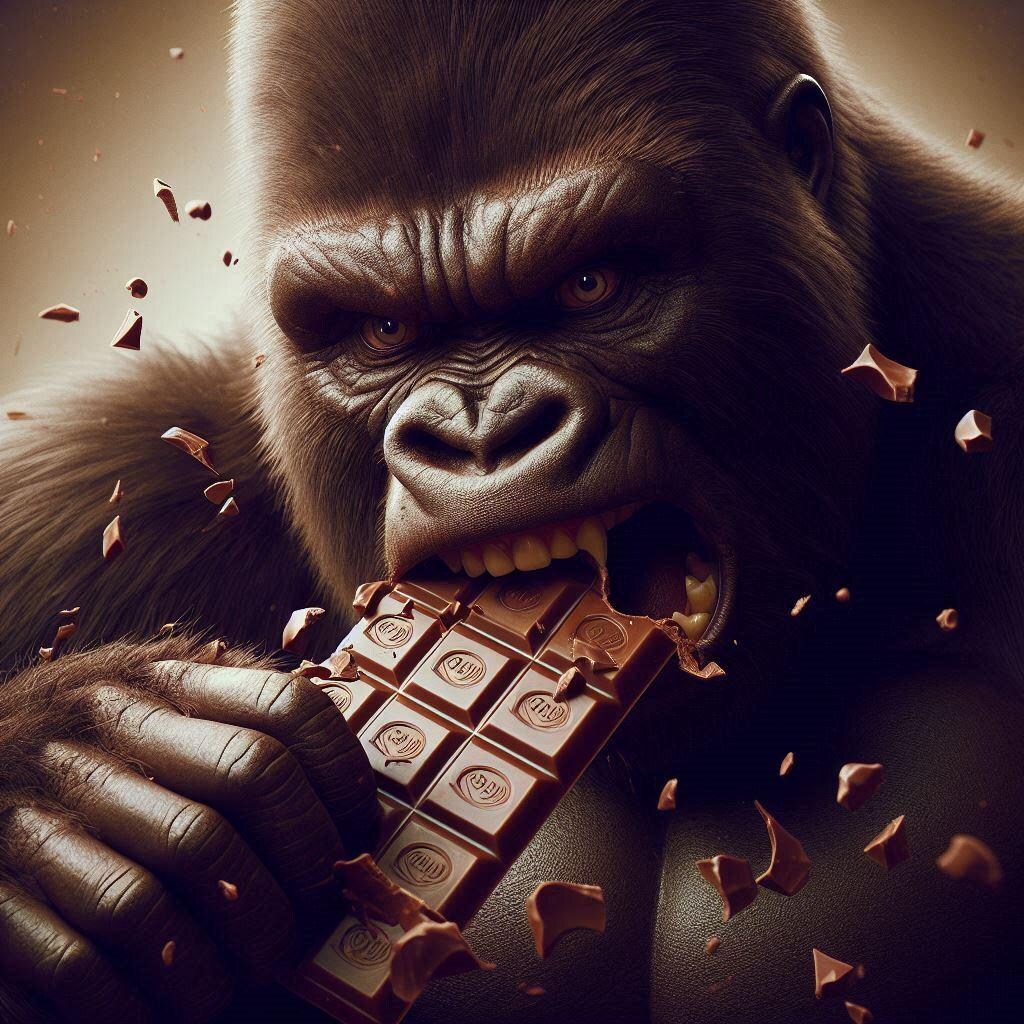 カカオ克服ゴリラ