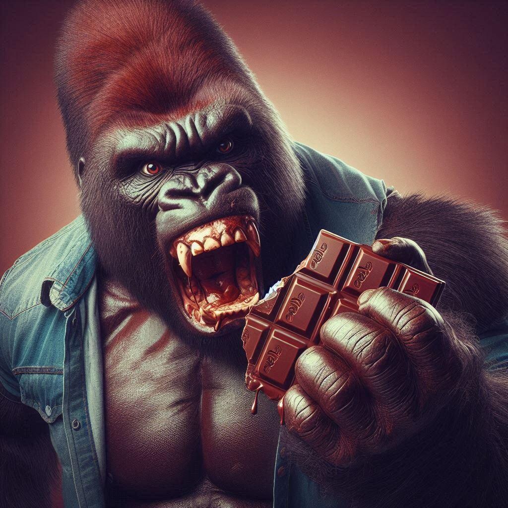 カカオ克服ゴリラ