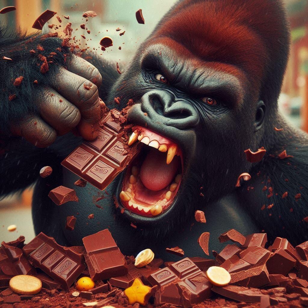 カカオ克服ゴリラ