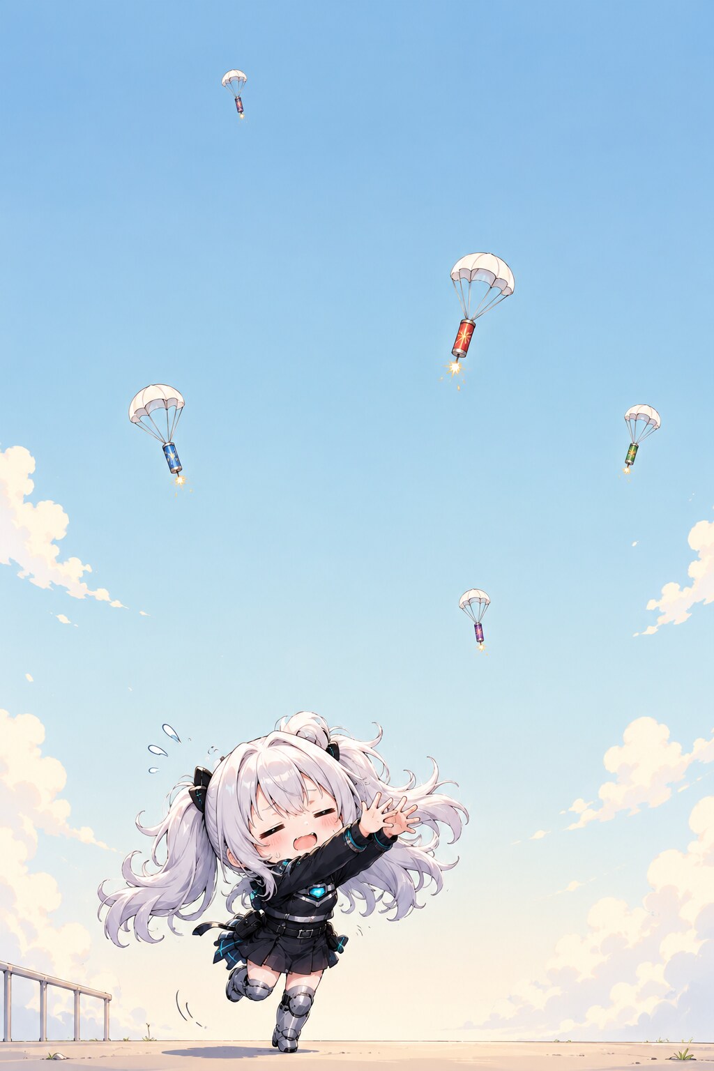 パラシュート花火のちゃうねんガール | の人気AIイラスト・グラビア