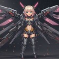 プロンプト借りて再現シリーズ　メカ少女 2枚目