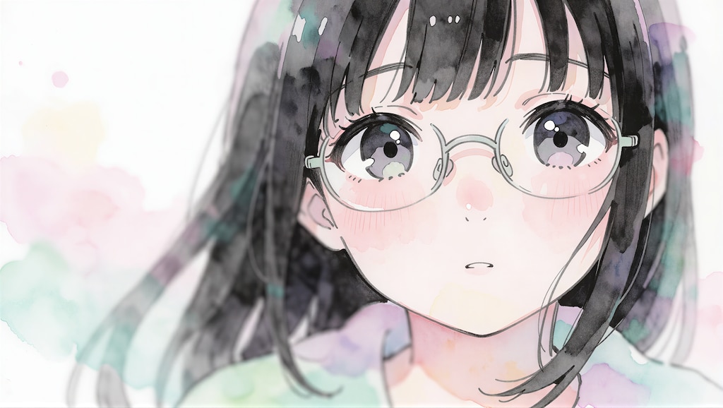 黒髪の眼鏡の女の子 5