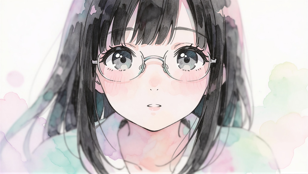 黒髪の眼鏡の女の子 5