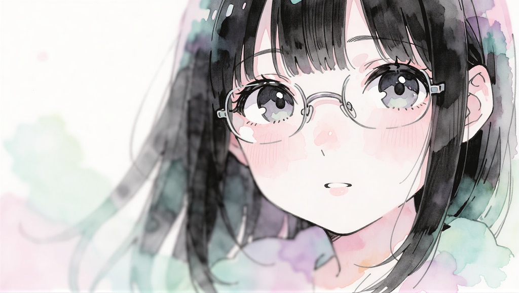 黒髪の眼鏡の女の子 5