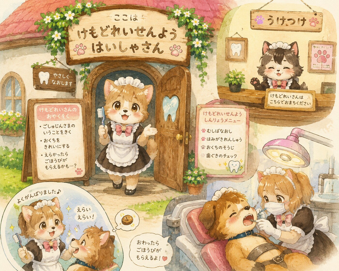 けもどれいせんようはいしゃさん