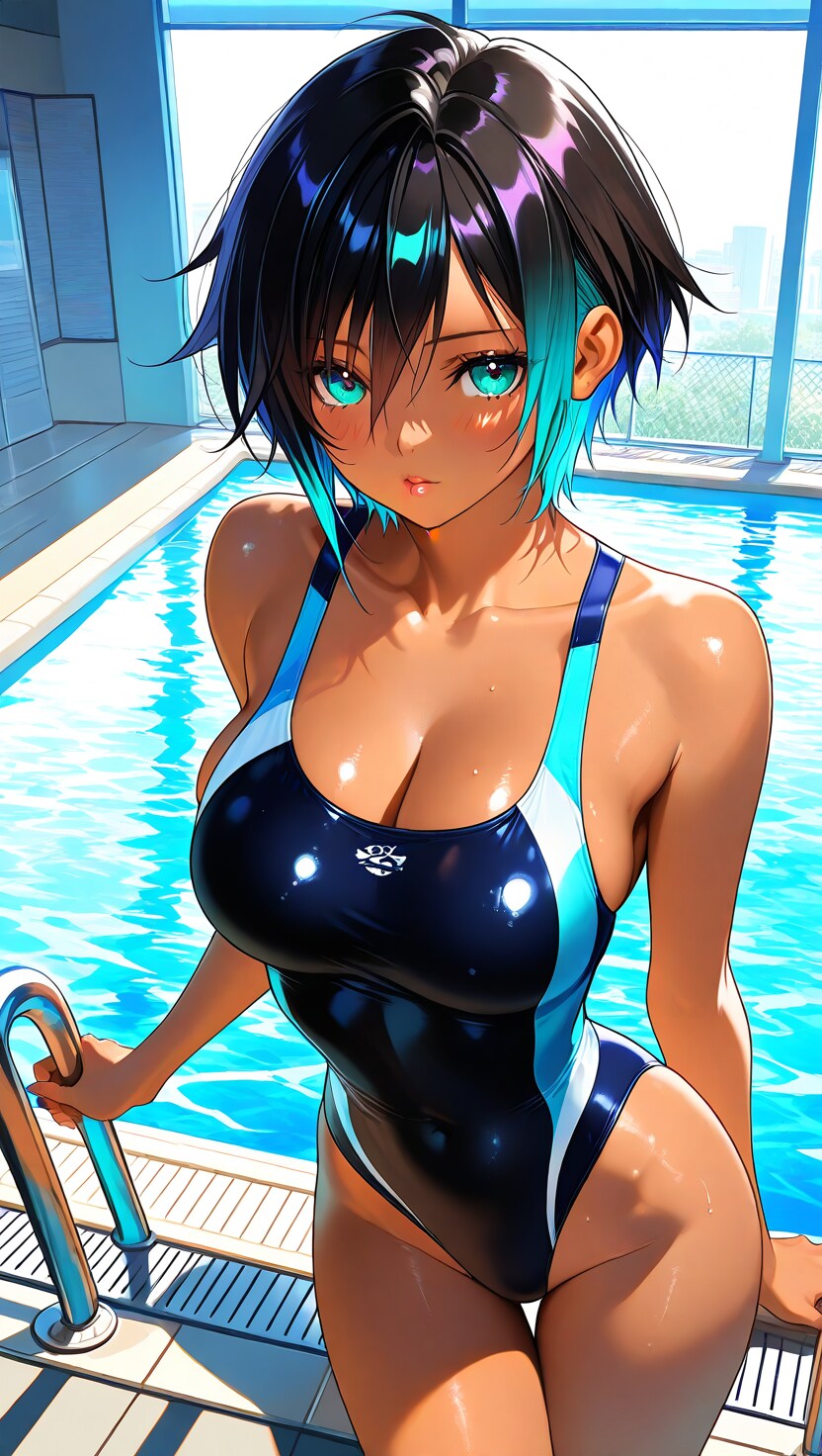 競泳水着美女11