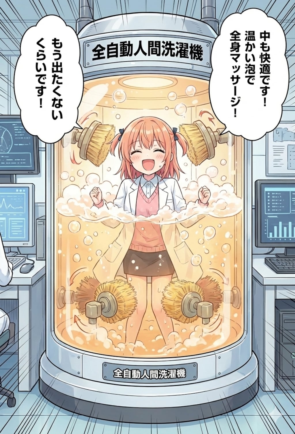 発明家のオレンジ髪ちゃん