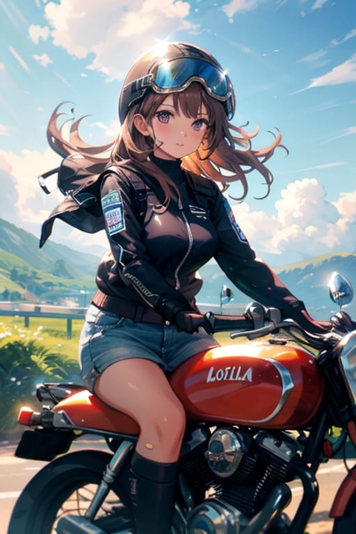 バイク好き彼女 | の人気AIイラスト・グラビア