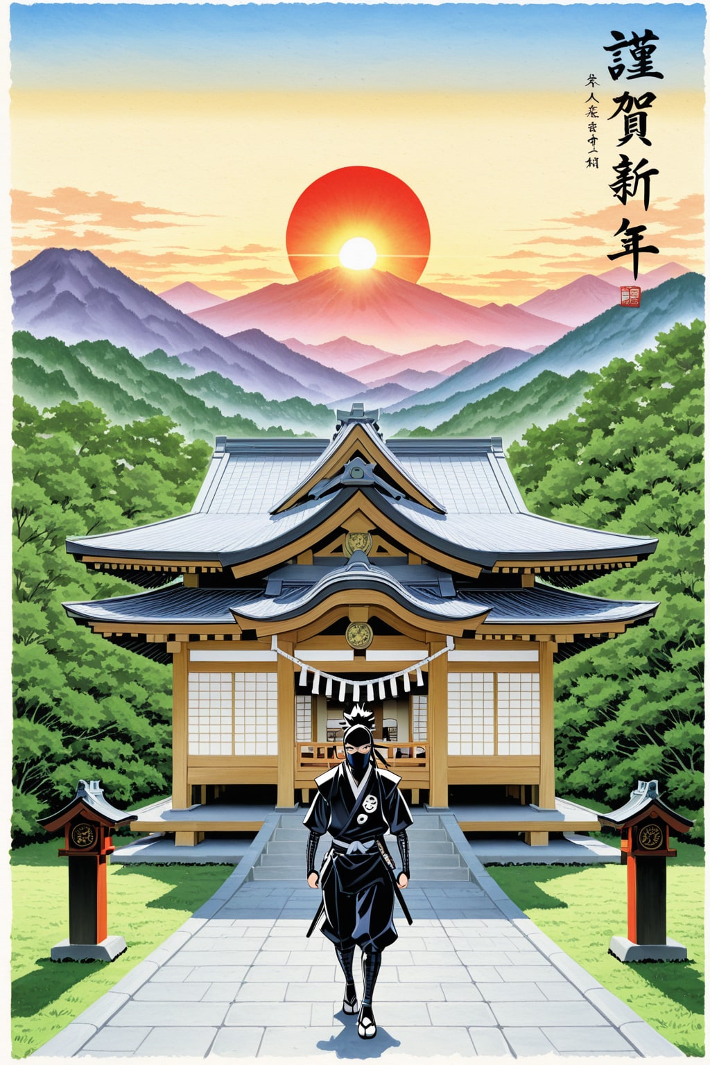 100投稿目記念(和風テイスト)