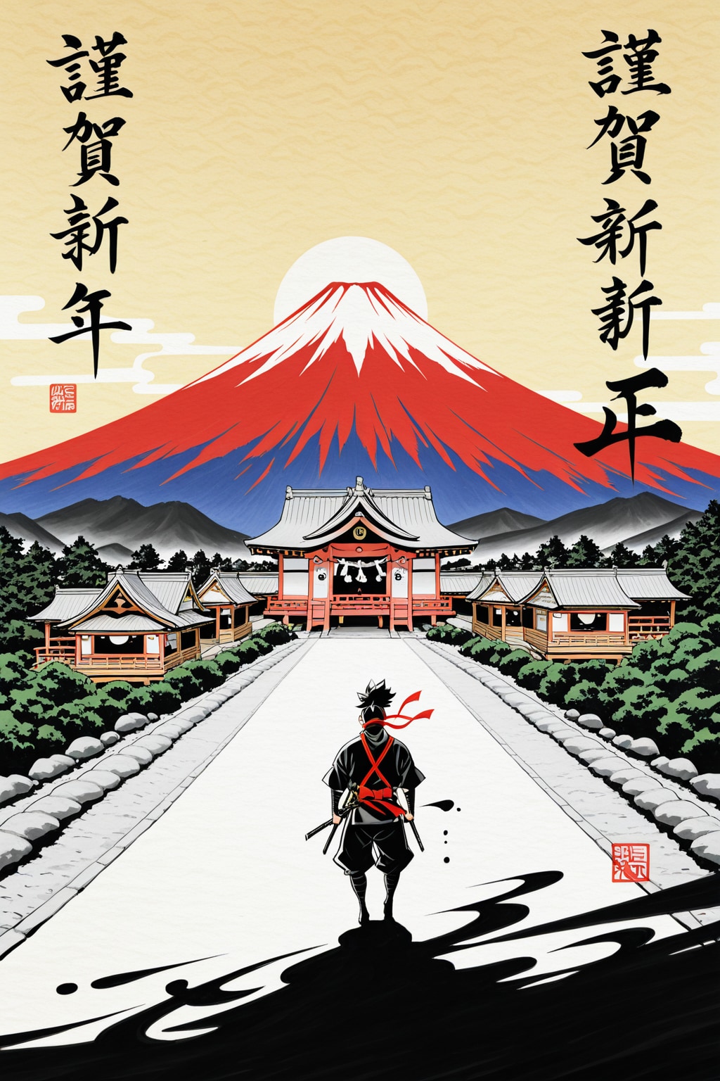 100投稿目記念(和風テイスト)