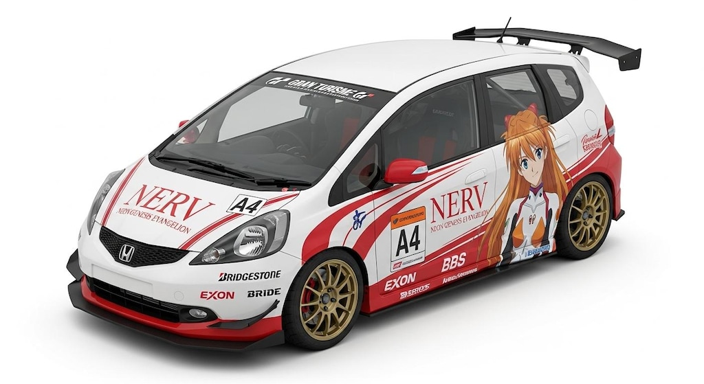 フィット新世紀エヴァンゲリオン痛車レーシングカー