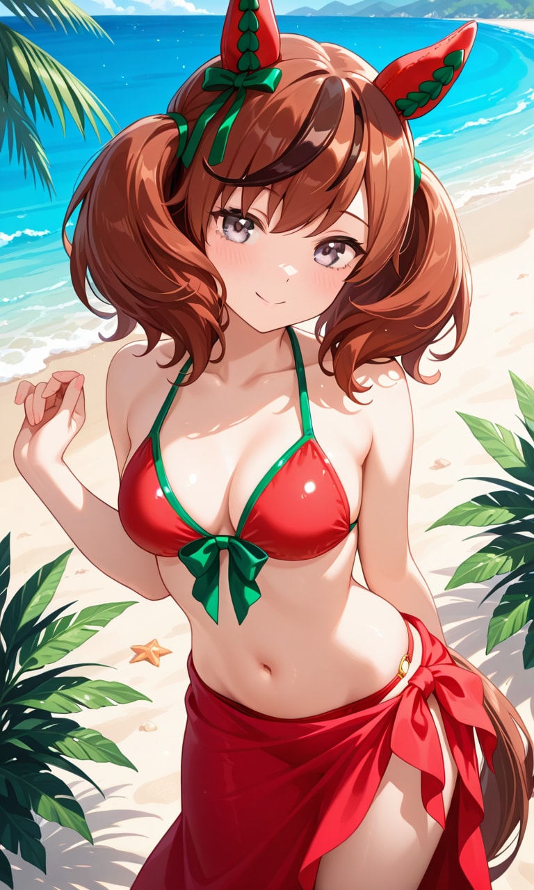 ビーチでお散歩ネイチャさん