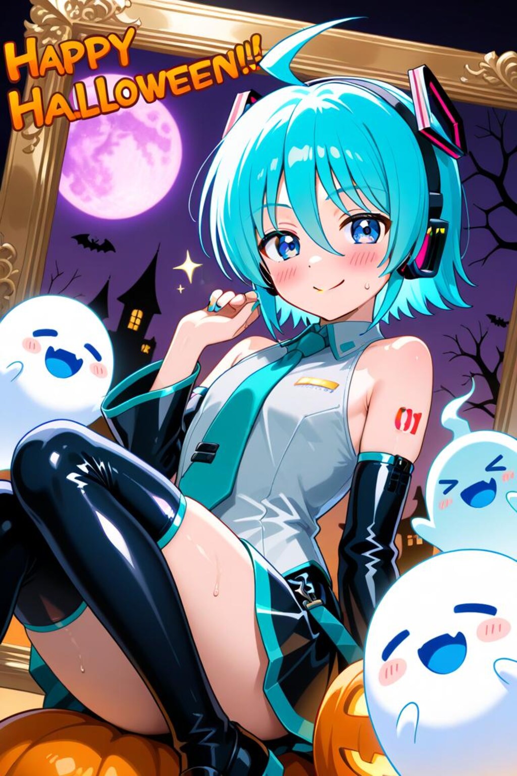ハヤテのごとく　綾崎ハヤテ　ハロウィン　初音ミク衣装