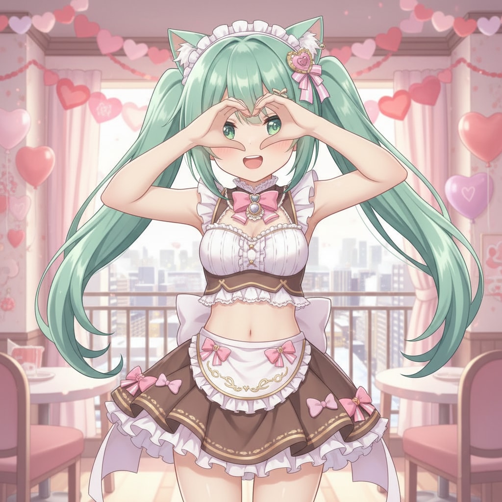 みどツイにゃん。♡ | の人気AIイラスト・グラビア