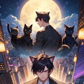 猫と黒髪短髪男性★（12枚） 5枚目