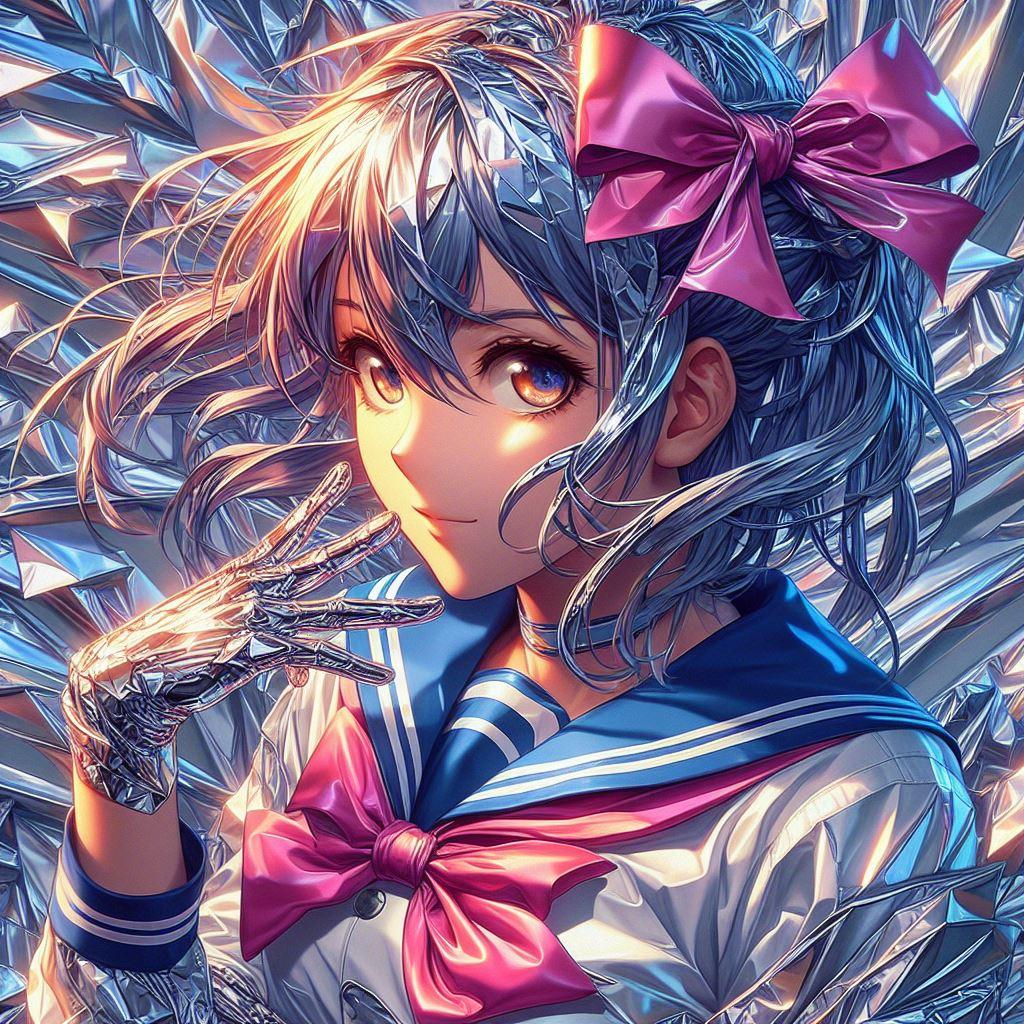 アルミホイルの少女