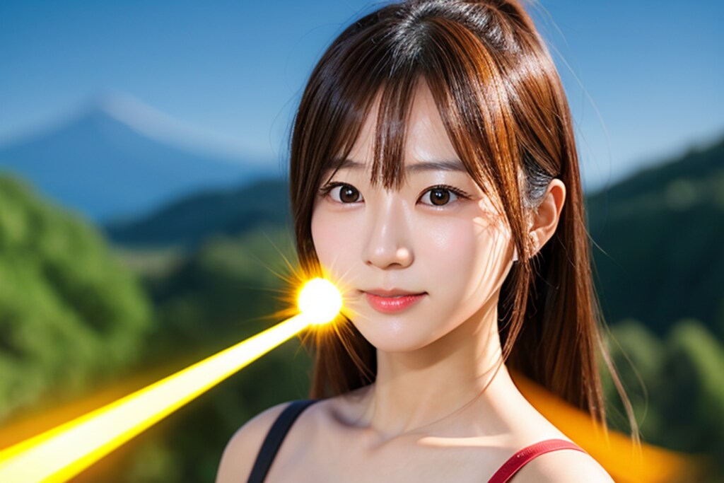 166　目から光線