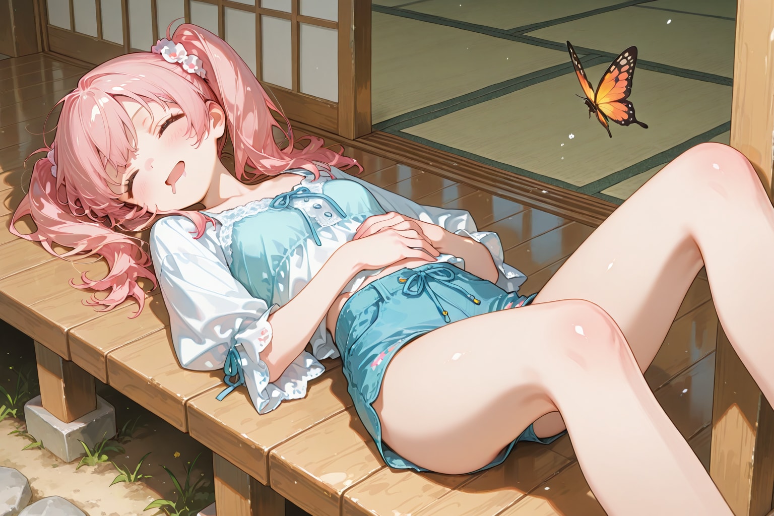 「お腹いっぱいだよぉ・・・」 | の人気AIイラスト・グラビア