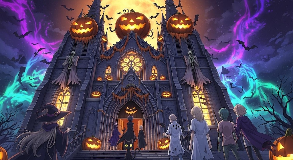 ハロウィンに乗っ取られた教会