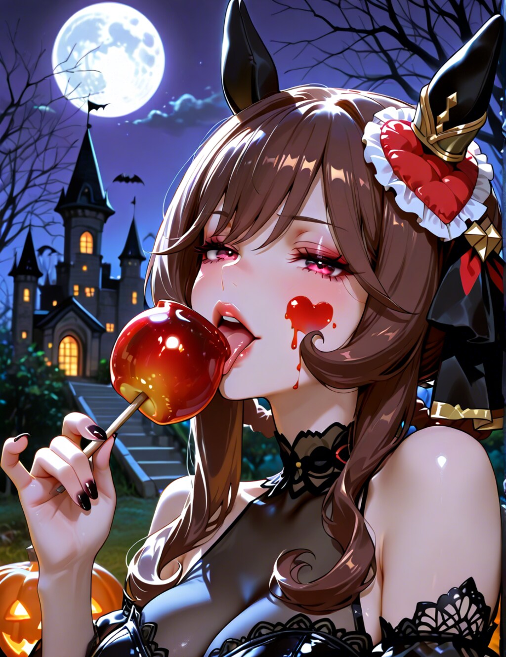ハロウィンにはキャラメルアップル④
