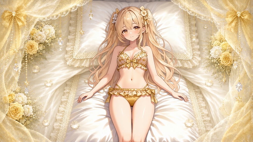 金髪少女と水着　その14-1