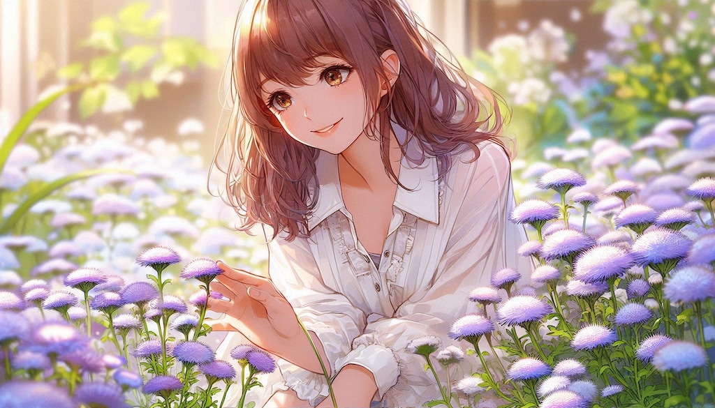 誕生花　0510 アゲラタム