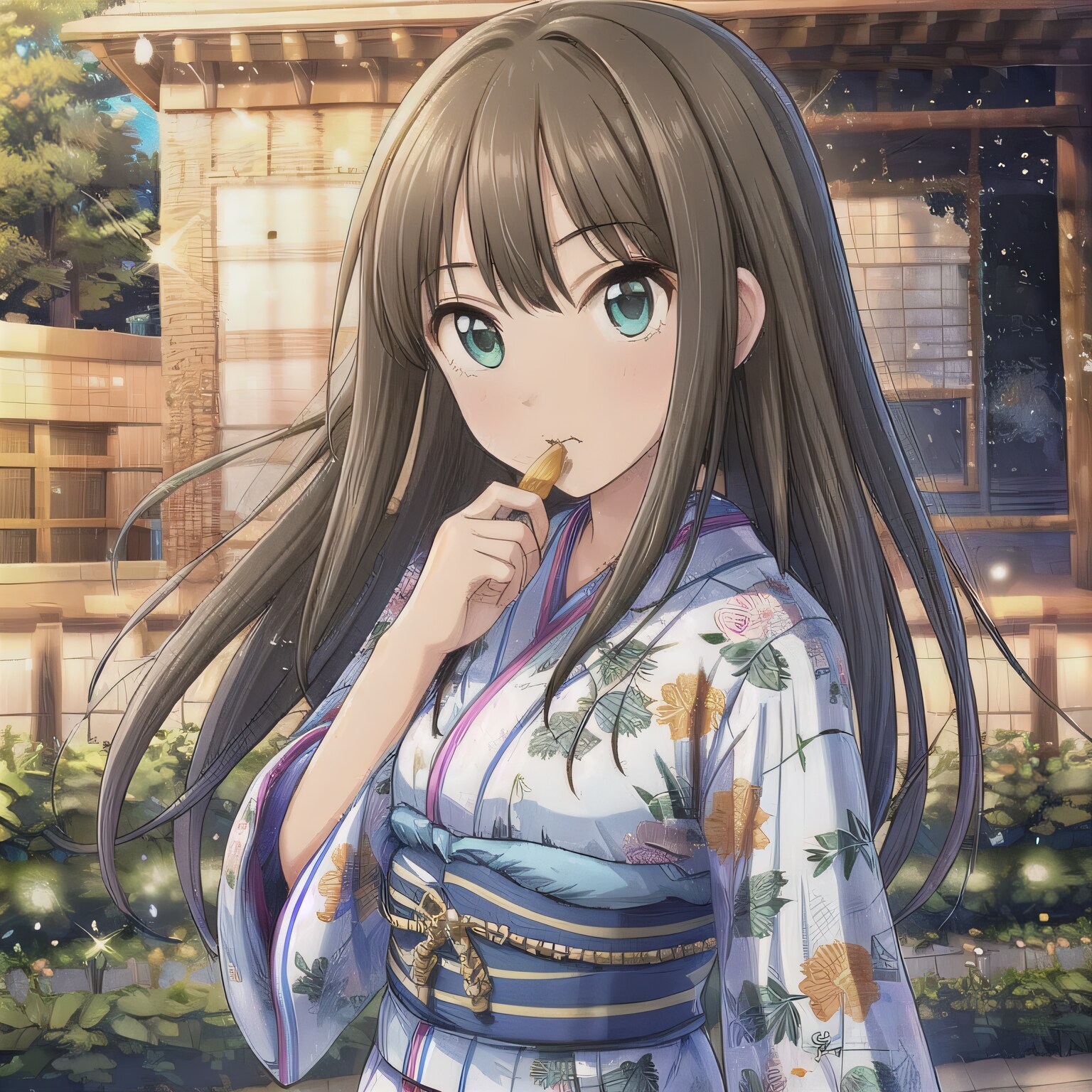 黒髪ロングで浴衣の少女 | の人気AIイラスト・グラビア