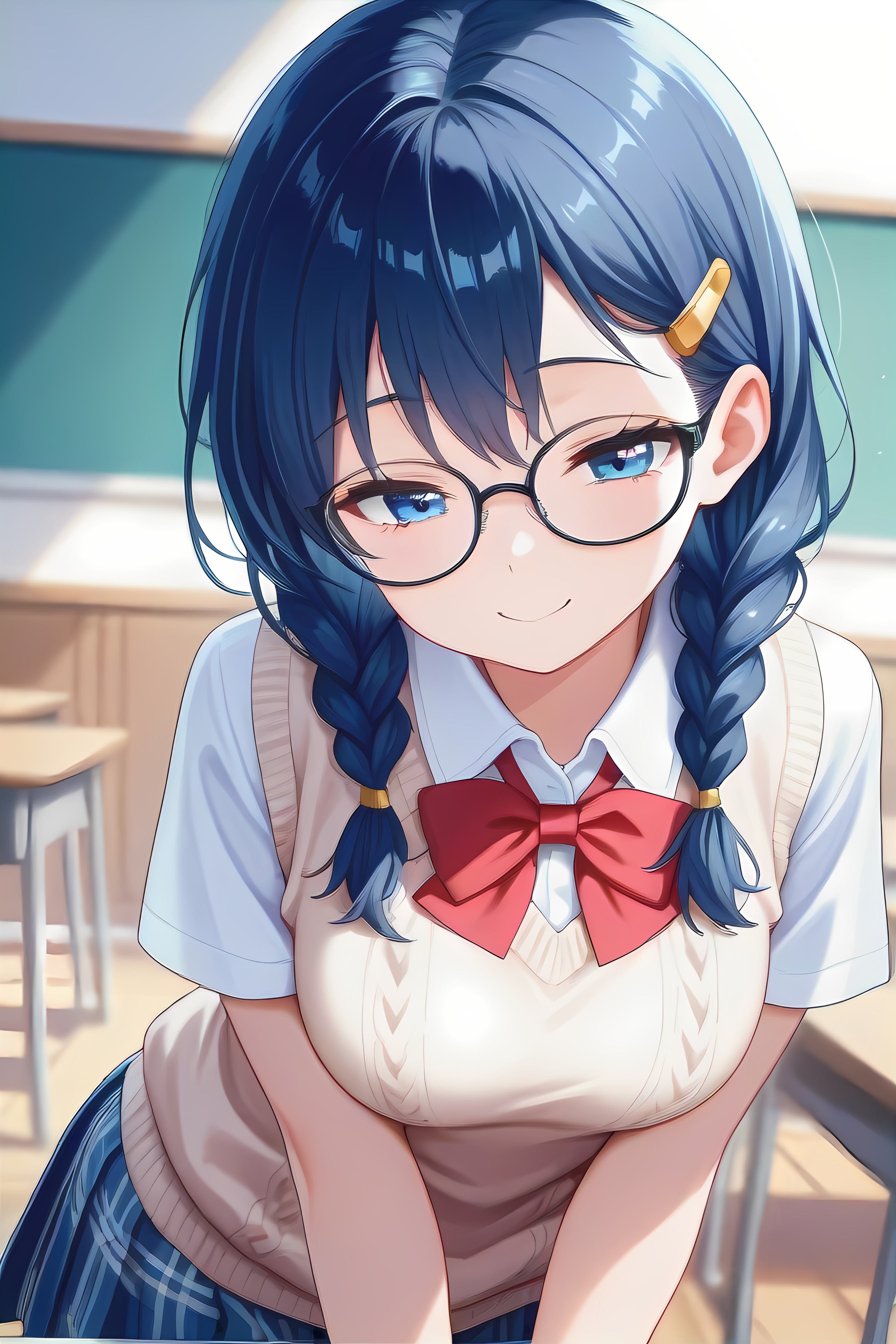 放課後の教室 | の人気AIイラスト・グラビア