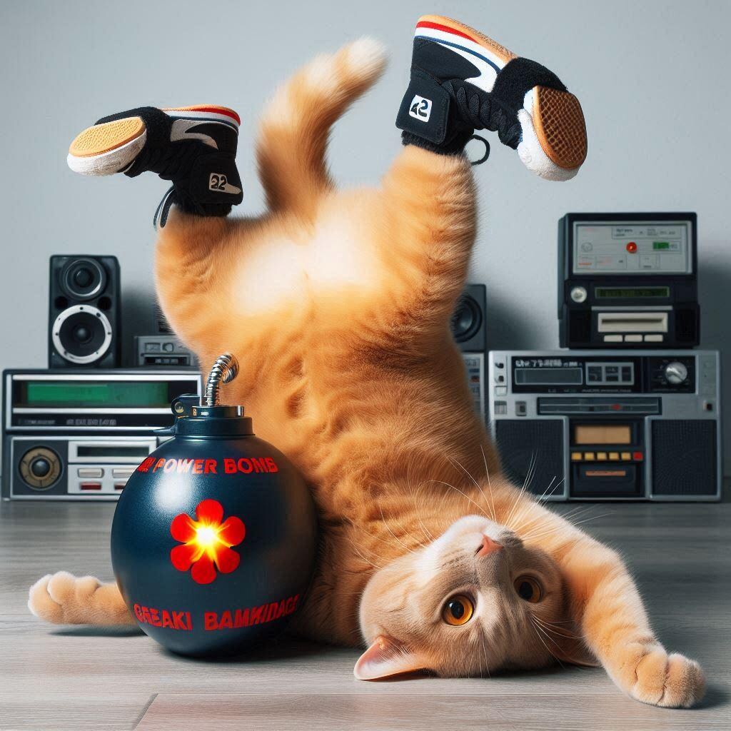 ゲンキ力爆弾と猫