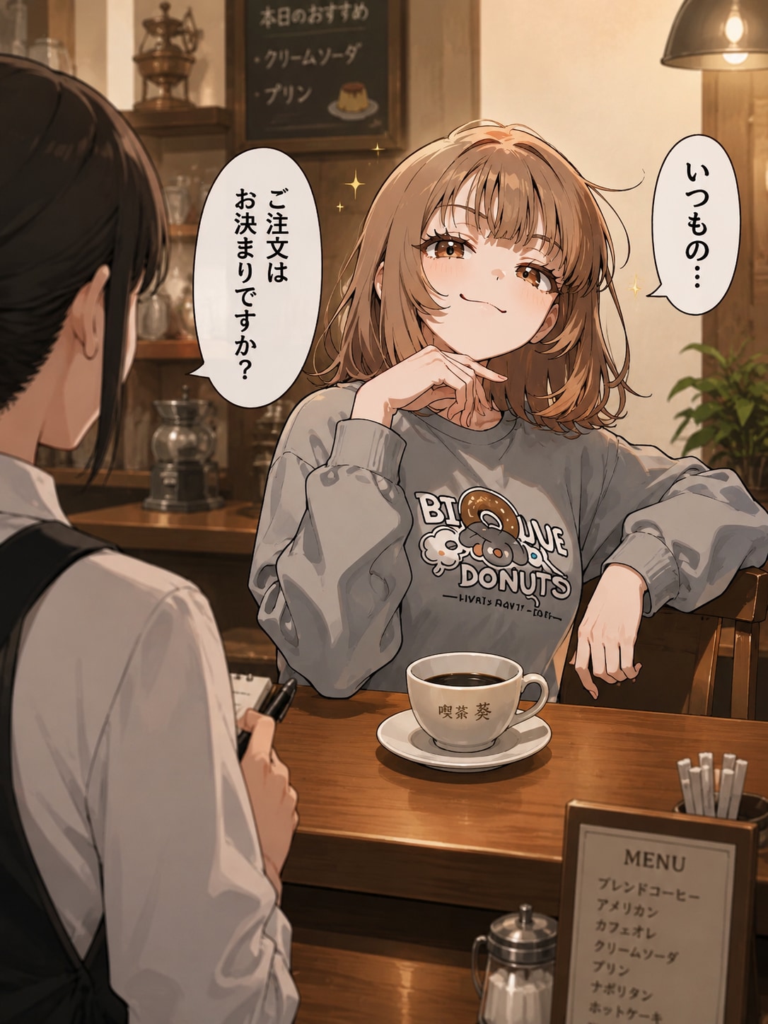 いつものを注文したい