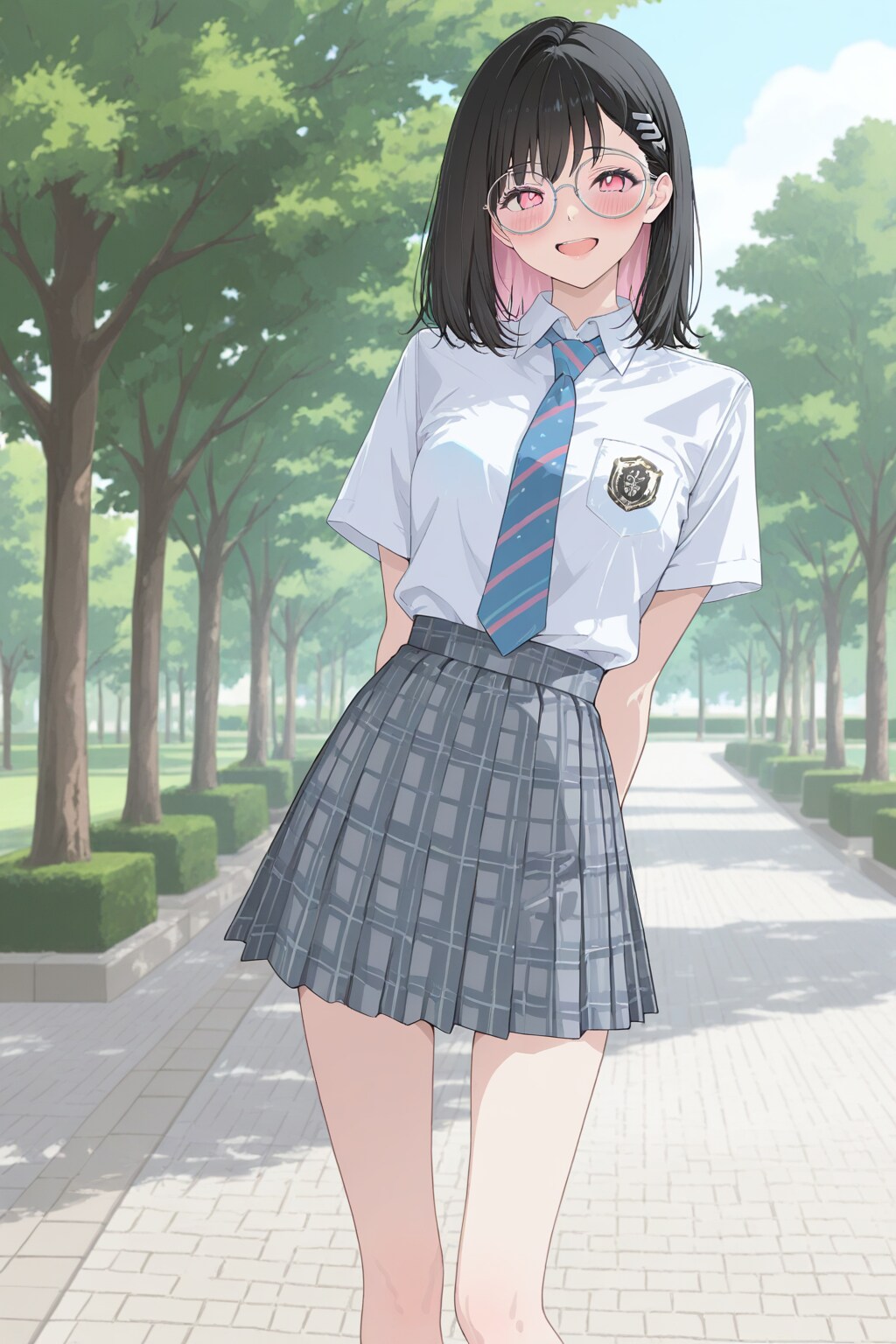 黒髪メガネ JK制服(APRICOT)
