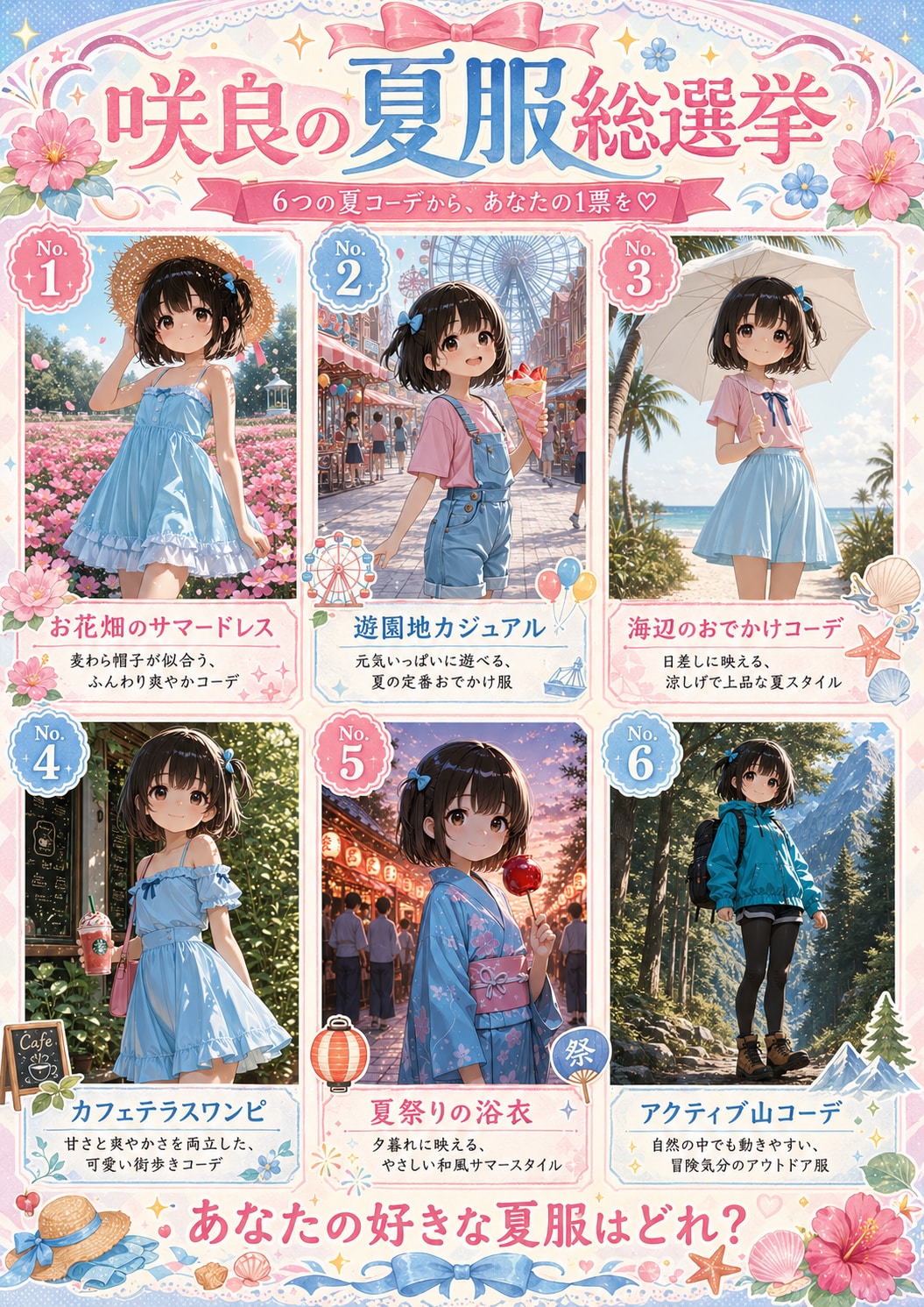咲良の夏服総選挙！