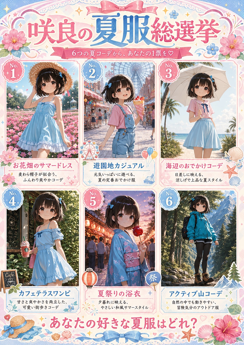 咲良の夏服総選挙！