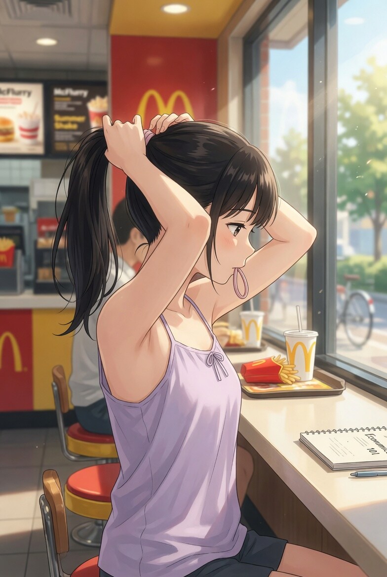 マックで隣に座ってきた女の子