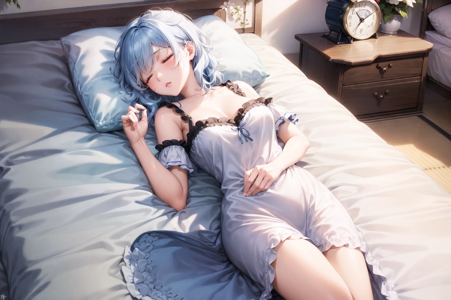 着物女子ちゃんの日常シリーズ（起床）