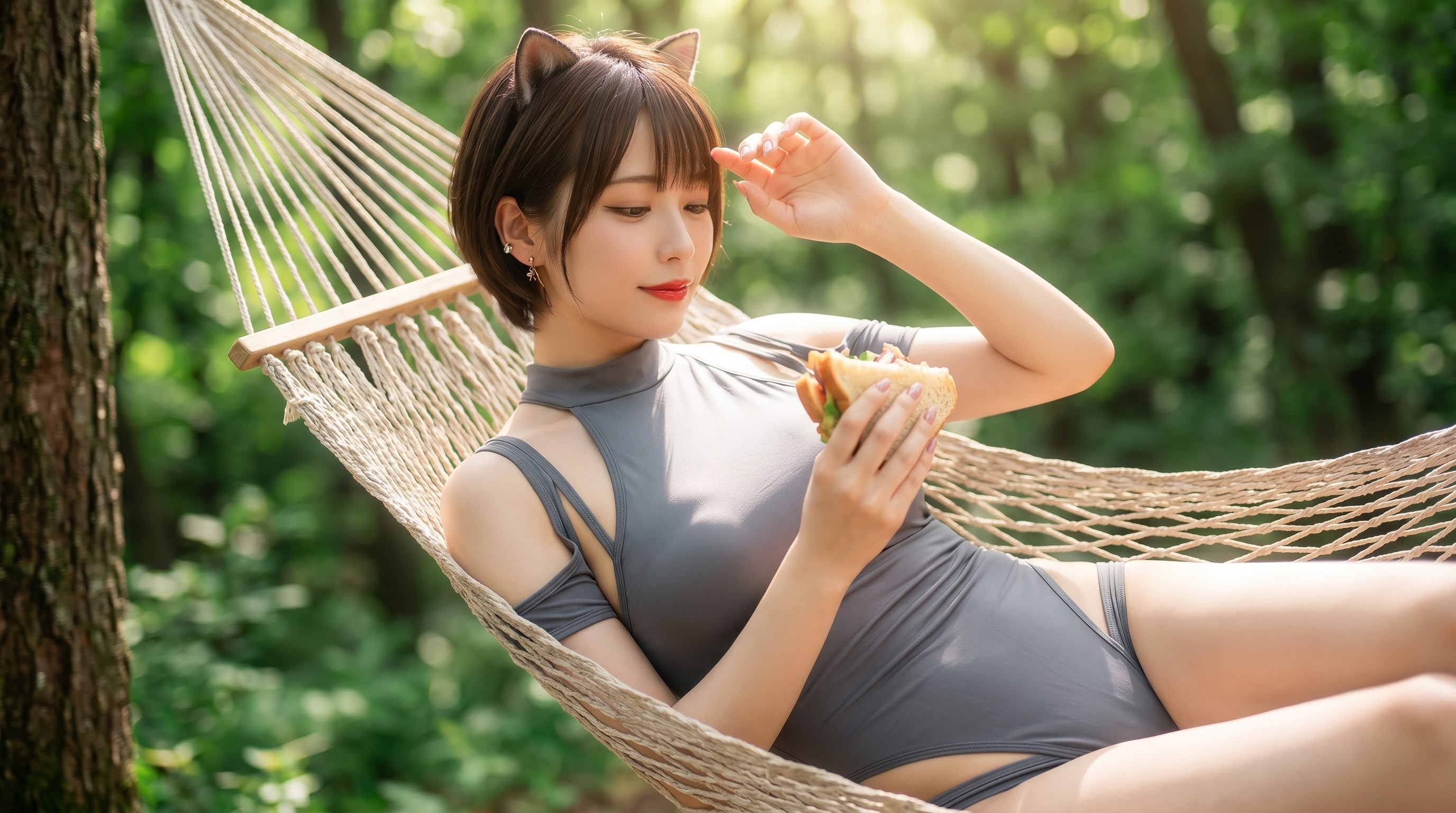 森のピクニック