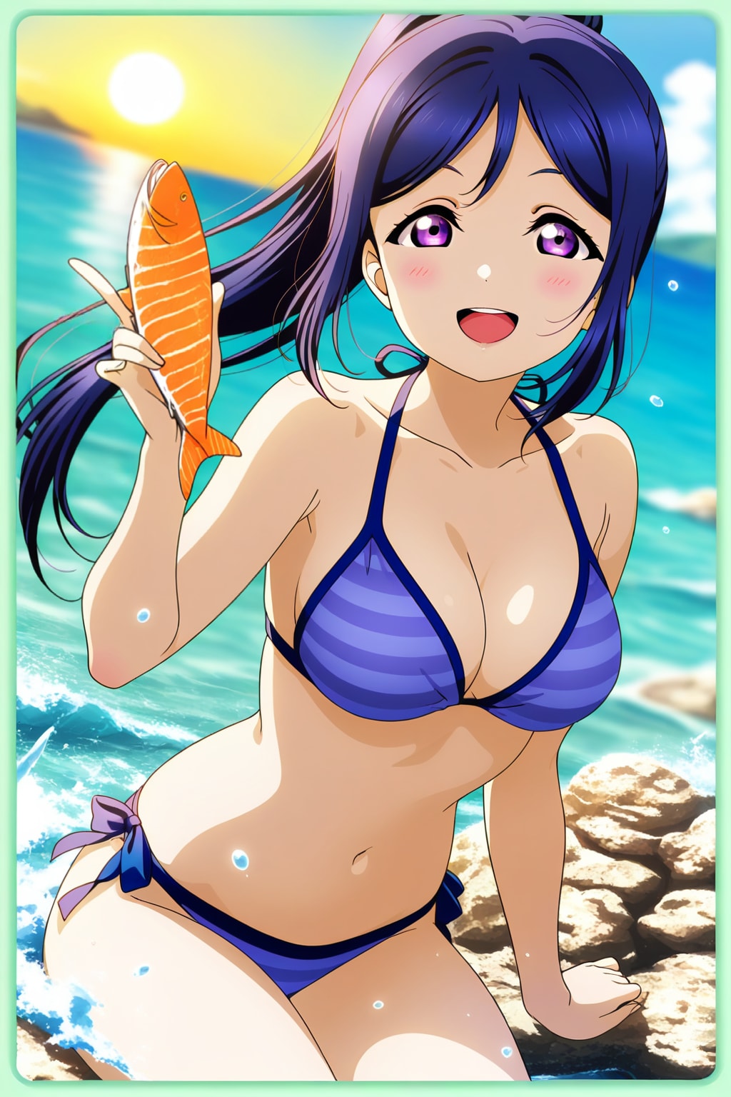 果南「今日は魚だね」🐟👙❤️