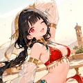 砂漠の街の踊り子少女 2枚目